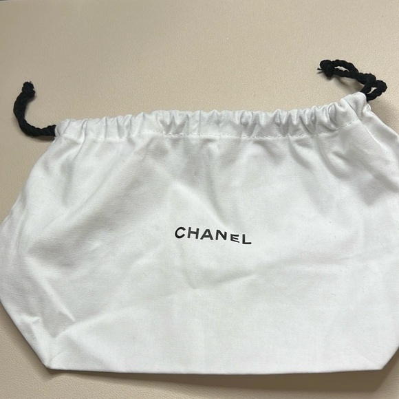 Chanel White Drawstring Pouch - Picture 1 of 2